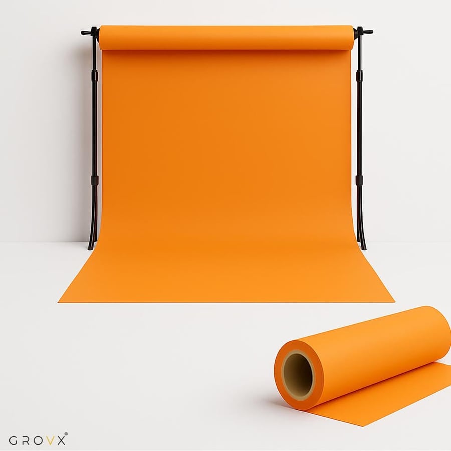 Professional Studio Photography Background 2.72m wide x 11m Fresh orange #39