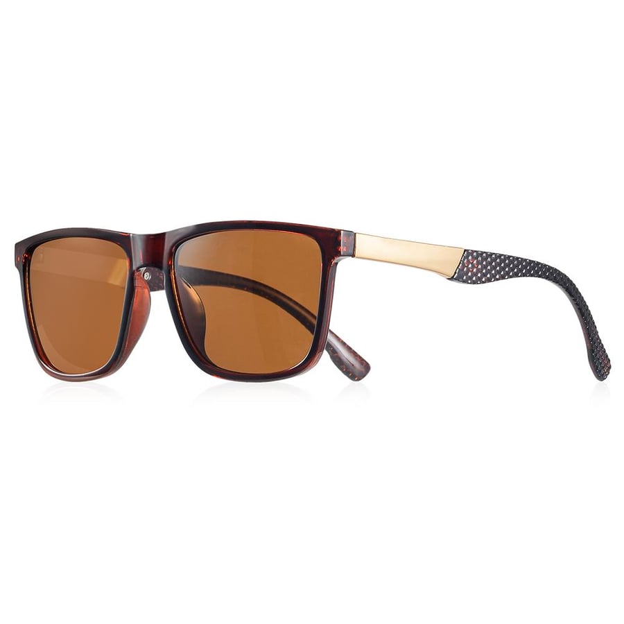 نظارة شمسية DA47 لون بني بتقنية HD POLARIZED