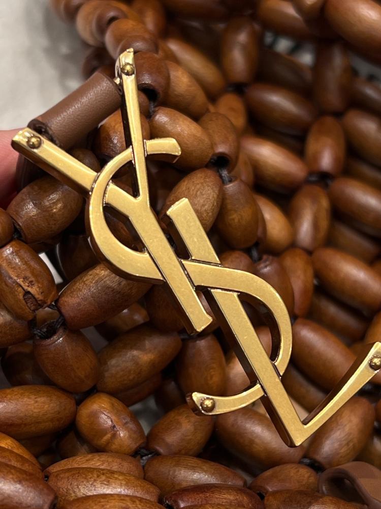 شنطة سان لوران Wooden Beads Saint Laurent