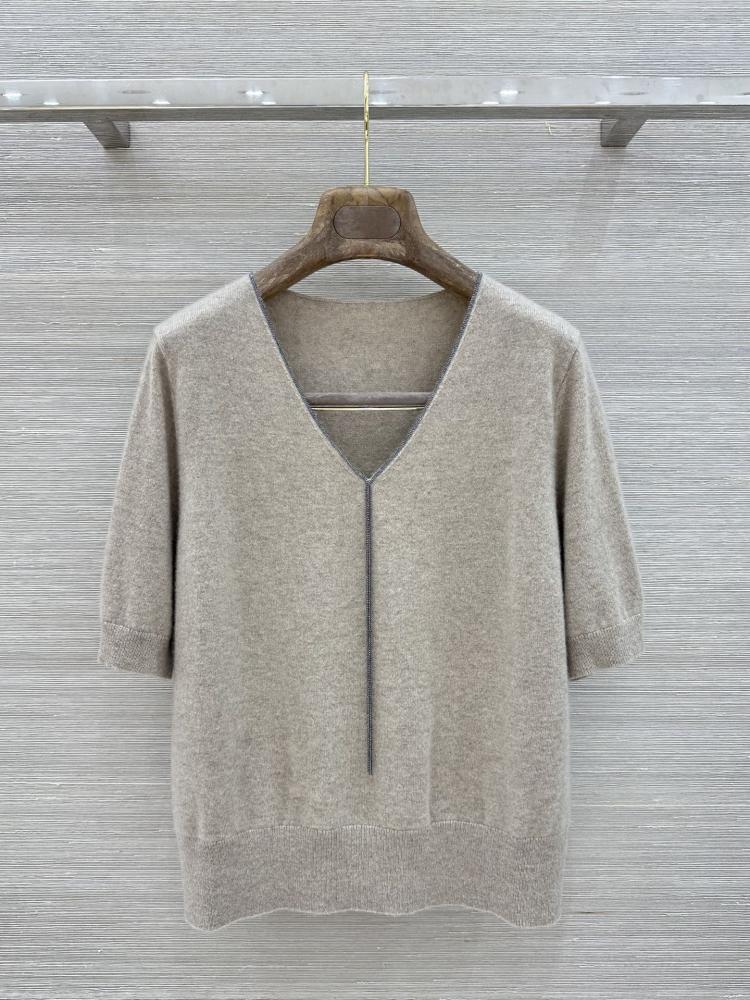 بلوزة نص كم Brunello cucinelli