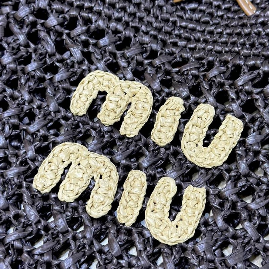 شنطة ميو ميو Small Woven Miumiu مقاس 23 cm