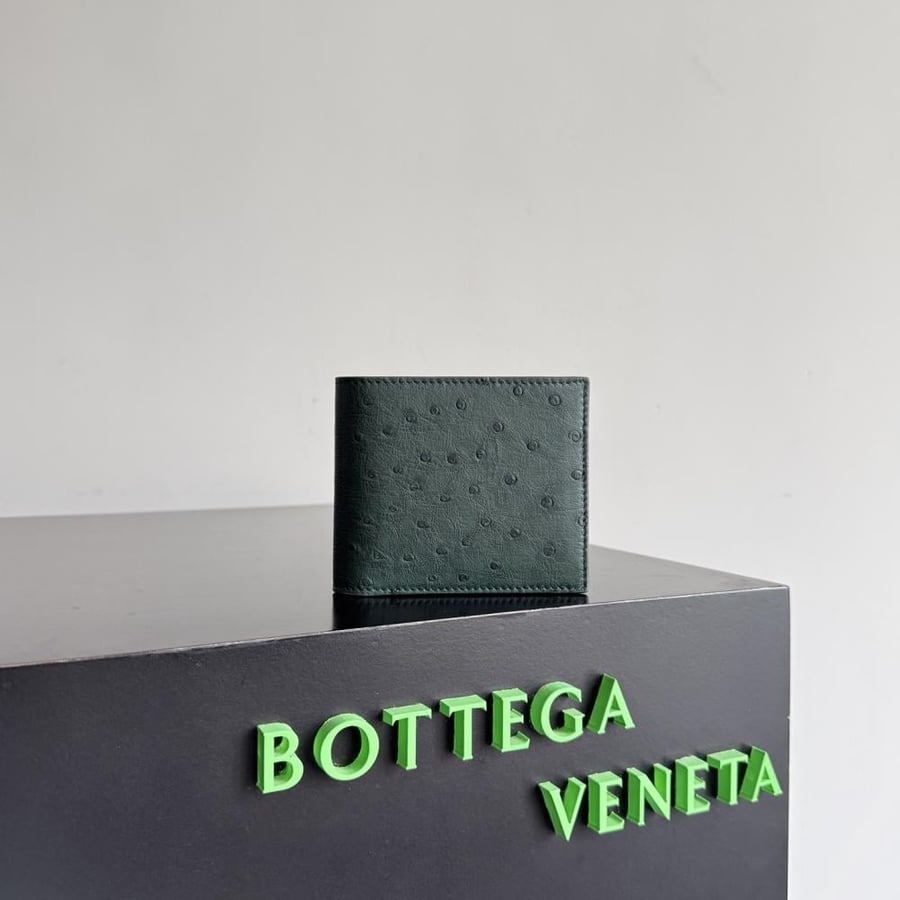 محفظة بوتيغا Ostrich Leathe bottega