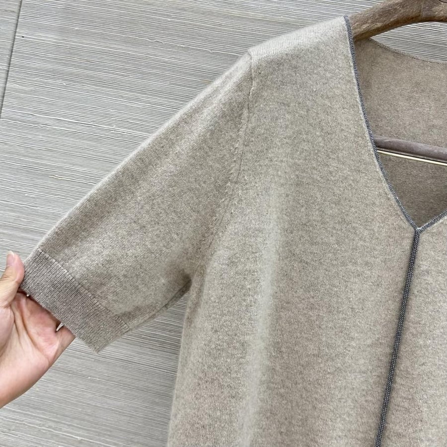 بلوزة نص كم Brunello cucinelli