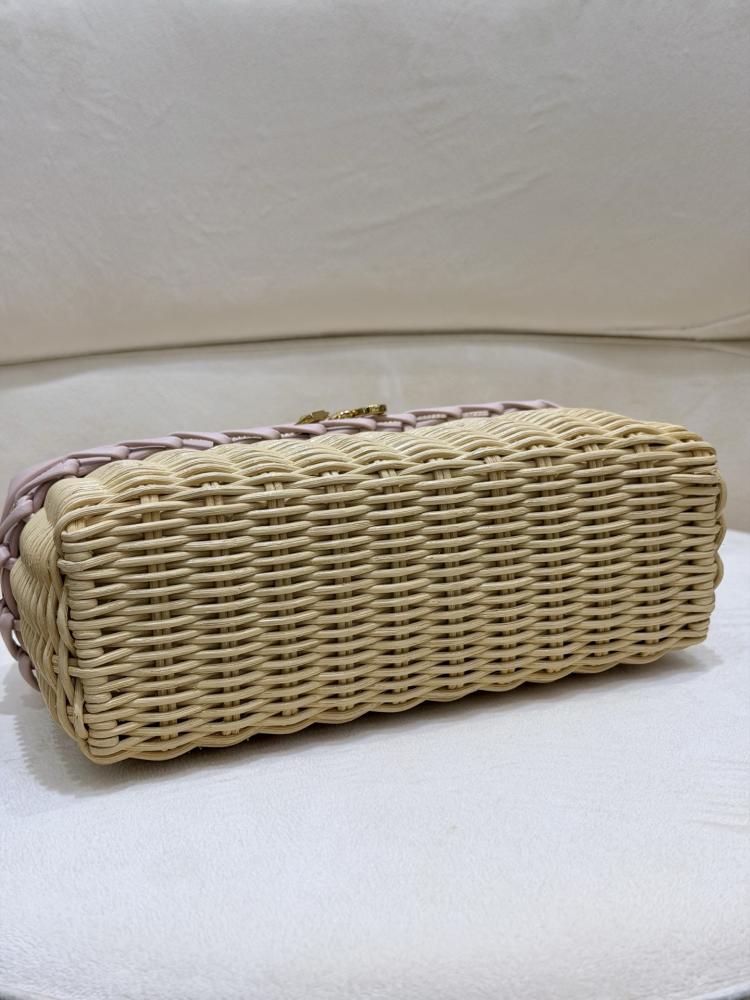 شنطة لورو بيانا Extra West Wicker Lora piana مقاس 19 cm