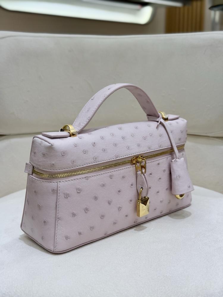شنطة لورو بيانا Extra Poket Ostrich Lora piana مقاس 23 cm