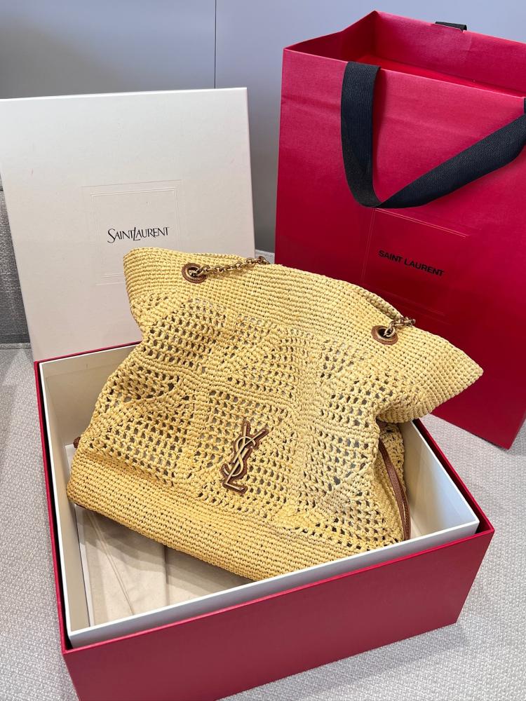 شنطة سان لوران Raffia Woven Saint Laurent
