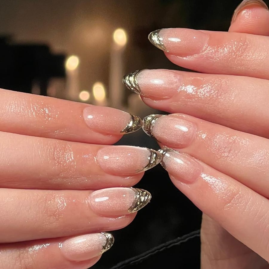 Golden french + cat eye