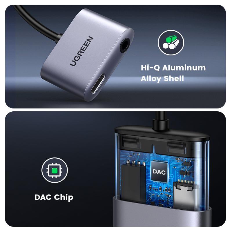 وصلة يوقرين USB-C إلى Aux - من يوجرين