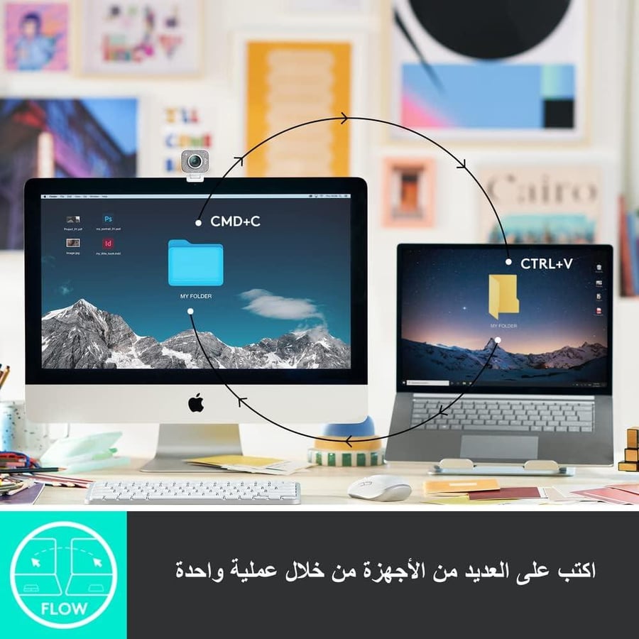 لوجيتيك كيبورد ام اكس ميني لاسلكي مضيء