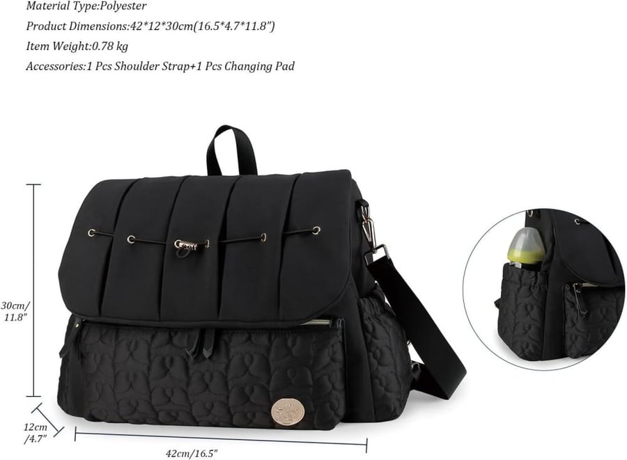 XICEN Diaper Bag Backpack
