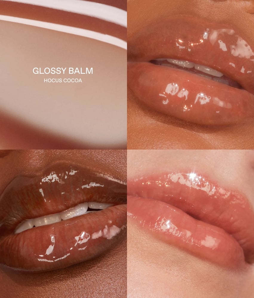 essential drip glossy balm درجة hocus cocoa