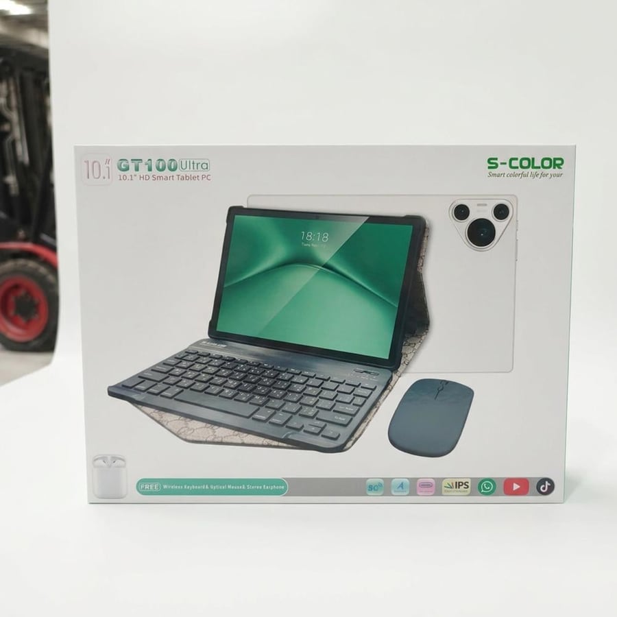 تابلت GT100 (ضمان عام ) بكيبورد و ماوس بلوتوث + مجموعة هدايا