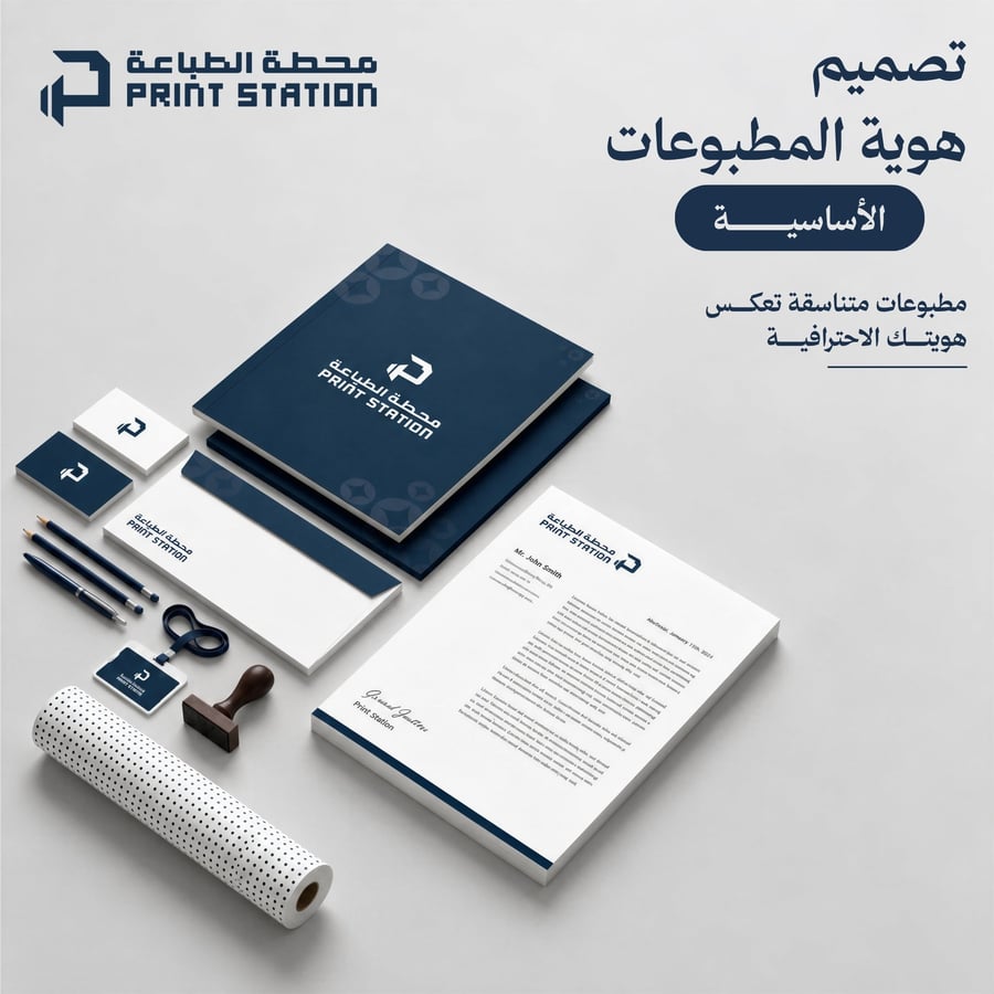 تصميم هوية المطبوعات الأساسية