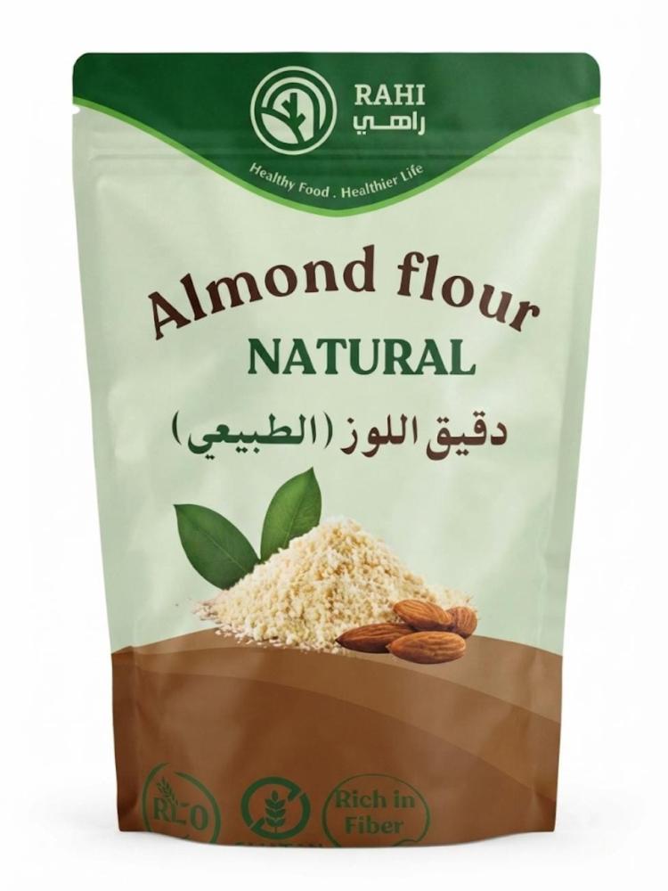 راهي دقيق اللوز الطبيعيراهي دقيق اللوز الطبيعي  راهي دقيق اللوز الطبيعي دقيق نباتي مصنوع من اللوز المطحون، يتميز بنكهة اللوز الغنية وقوامه الناعم، ويُعد خيارًا مناسبًا لتحضير مجموعة متنوعة من الوصفات والمخبوزات.  مميزات دقيق اللوز الطبيعي  - مصنوع من اللو