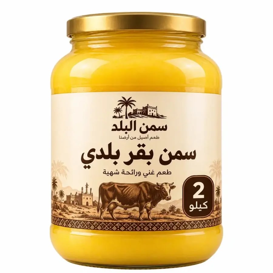 سمن بقر بلدي (2 كيلو )