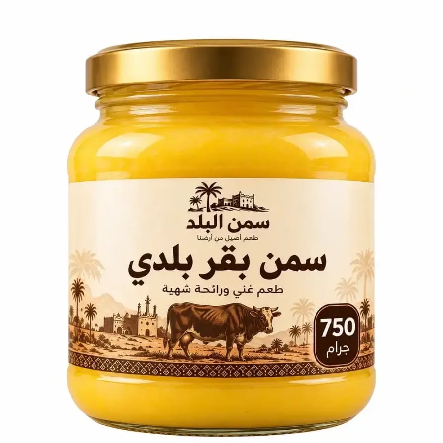 سمن بقر بلدي(750جرام )