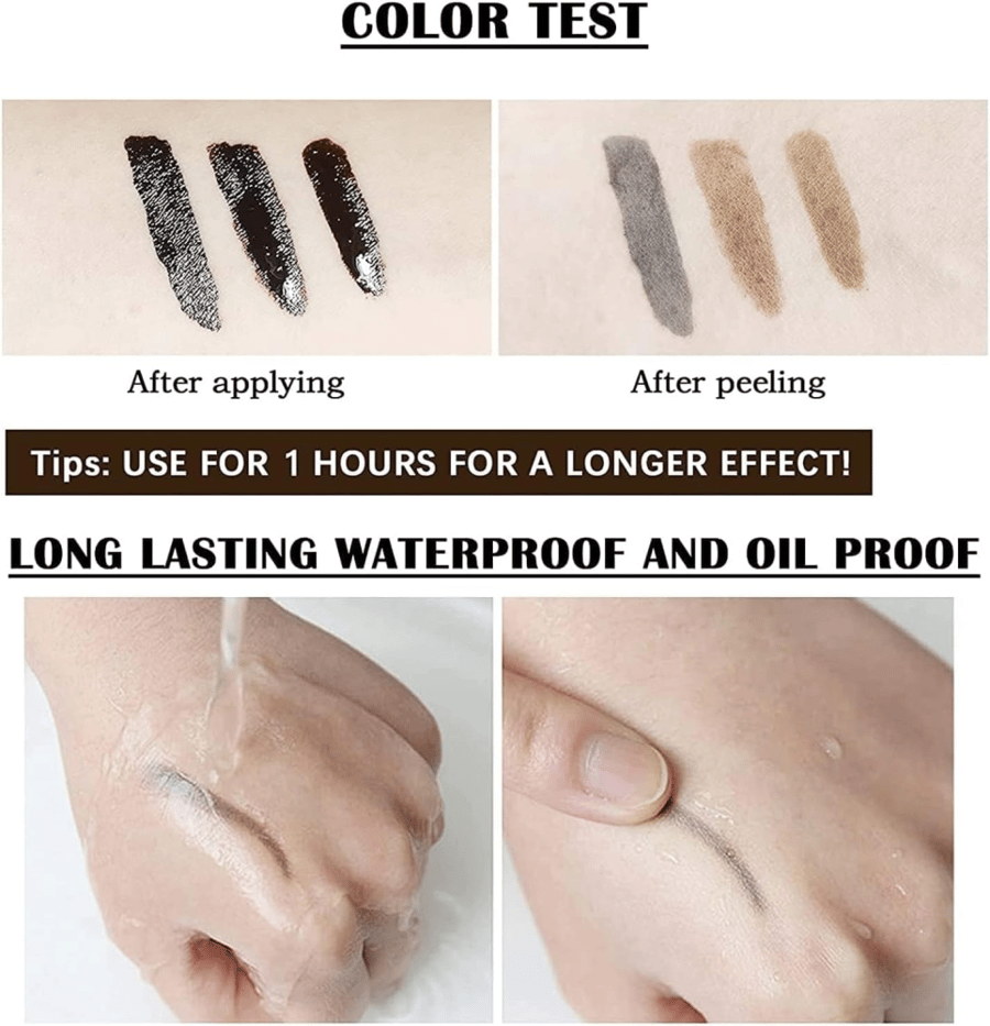 X spring Eyebrow Gel, Peel Off Eyebrow Gel Set with Two Formulas, Quick Drying Brow Tint for Natural Looking Arches, Perfect for Beginners and Professional Makeup Artists Alike