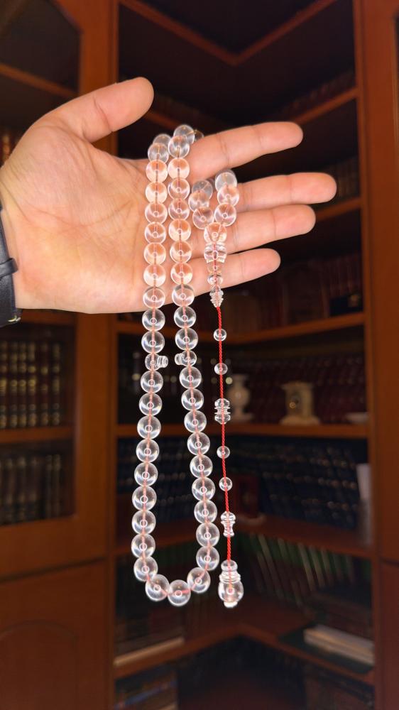 كاست شفاف ( قزاز الطيارة ) ورشة الفارس ،  حجم الخرز: ١١ ملي ، القصة: دائري ، عدد الخرز: ٥٧  ، السبيرات: شاهد و كبوس