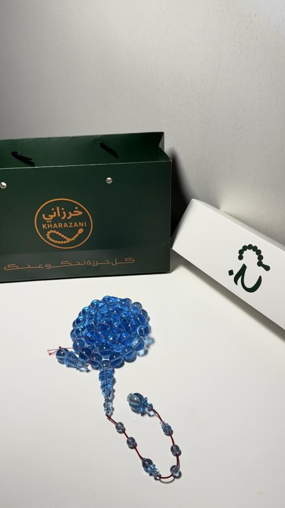 كاست سماوي ( قزاز الطيارة ) ورشة الفارس ،  حجم الخرز: ١٢ ملي ، القصة: دائري ، عدد الخرز: ٥٥  ، السبيرات: شاهد و كبوس