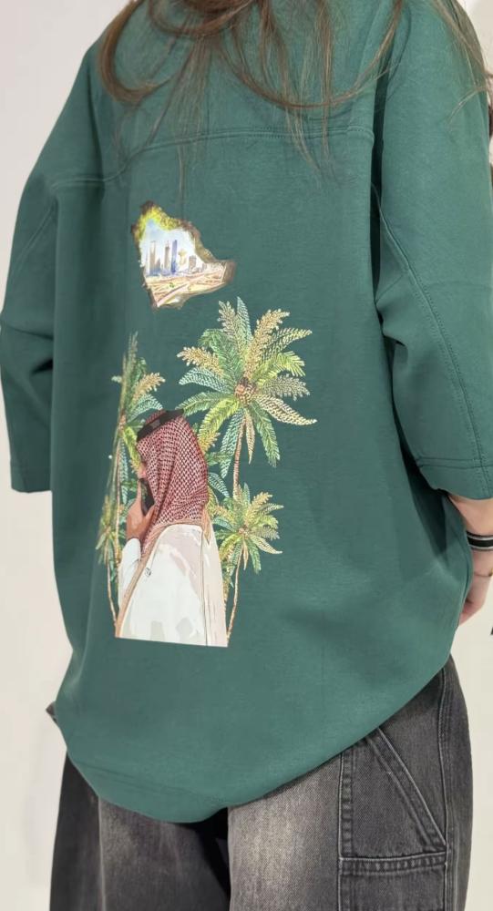 تيشيرت اليوم الوطني بتصميم انيق
