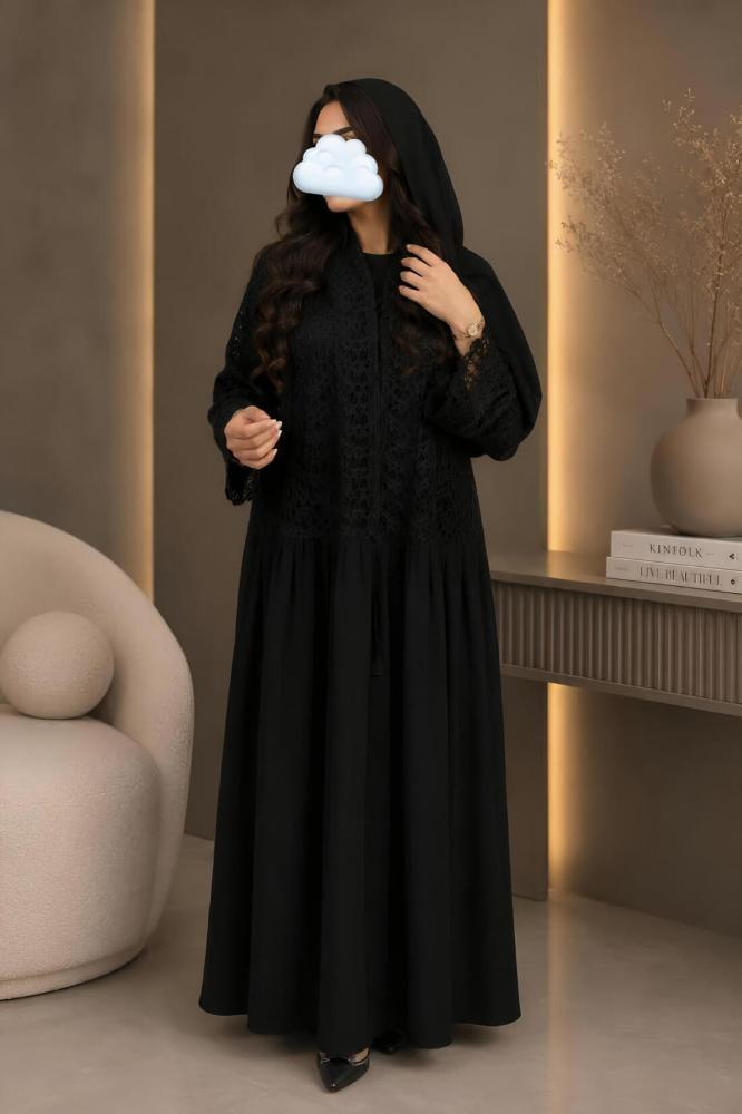عباية نسائية كلوش دانتيل