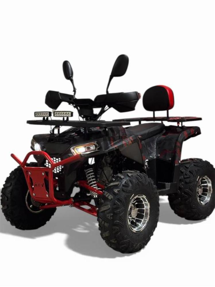 دباب ATV الوحش الصحراوي – قوة 150cc وأداء لا يضاهى استعد لمغامرة استثنائية مع دباب الأربع كفرات المصمم ليتحدى الطرق الوعرة والرمال بكل سهولة. يجمع هذا الدباب بين التصميم العسكري الجذاب (تمويه جبلي) وبين القوة الميكانيكية التي تمنحك سيطرة كاملة في الب