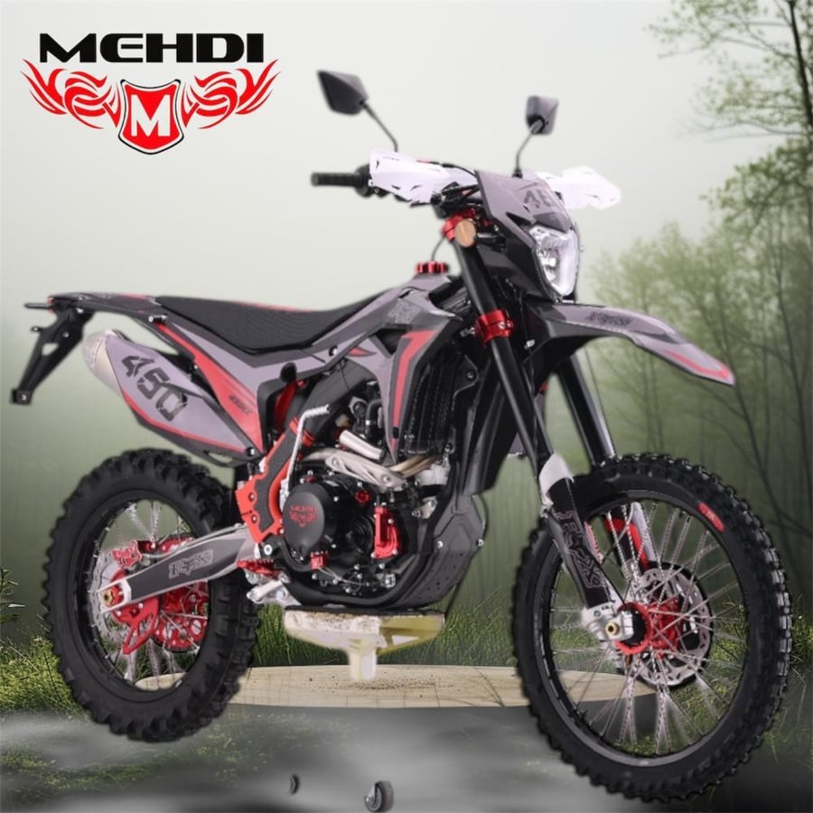 Desert motorcycle, Diyar, black color, motorcycle, Mahdi R 450Cc motorcycle, Desert Diyar 450, the best and strongest motorcycles! Strong frame and engine made with Japanese technology, high quality, tested, torque, power, and stability on roads: Mahdi br