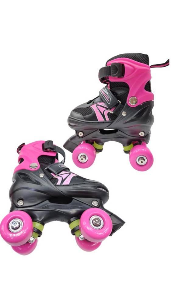 Skate shoes with four wheels