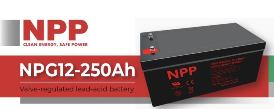 بطارية NPP طاقة شمسية (12V 250Ah) جل  أمبير فيتنام