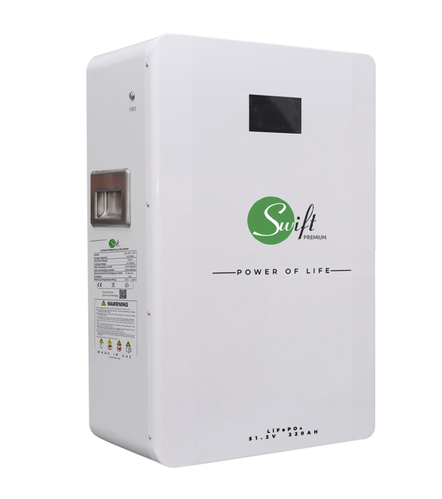 بطارية ليثيوم Swift بقدرة 11.64 كيلو جهد 48 – 57.6V سعة 220Ah