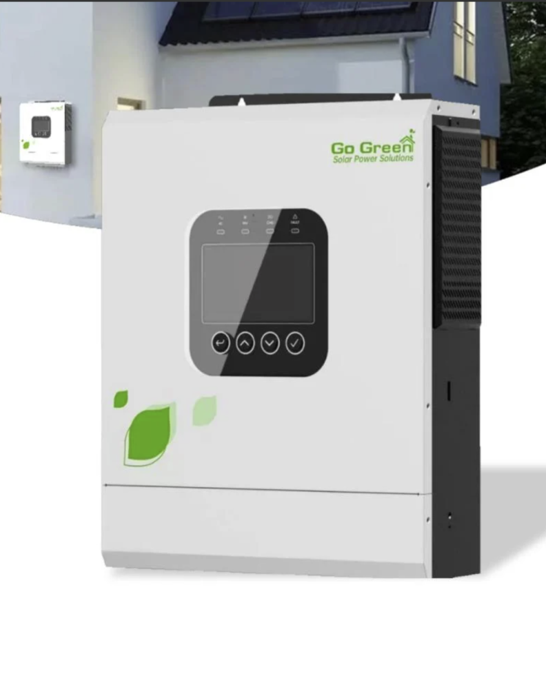 محول ومنظم هايبرد (Go Green) بقدرة (5KW) - نظام (24V)