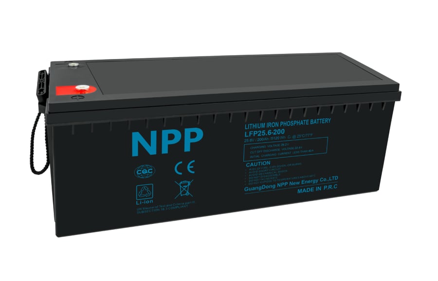 بطارية NPP ليثيوم - 25.6 فولت 200 امبير-ساعة (LiFePO4)