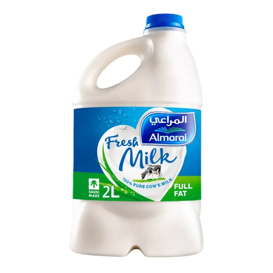 المراعي حليب طازج كامل الدسم 2 لتر