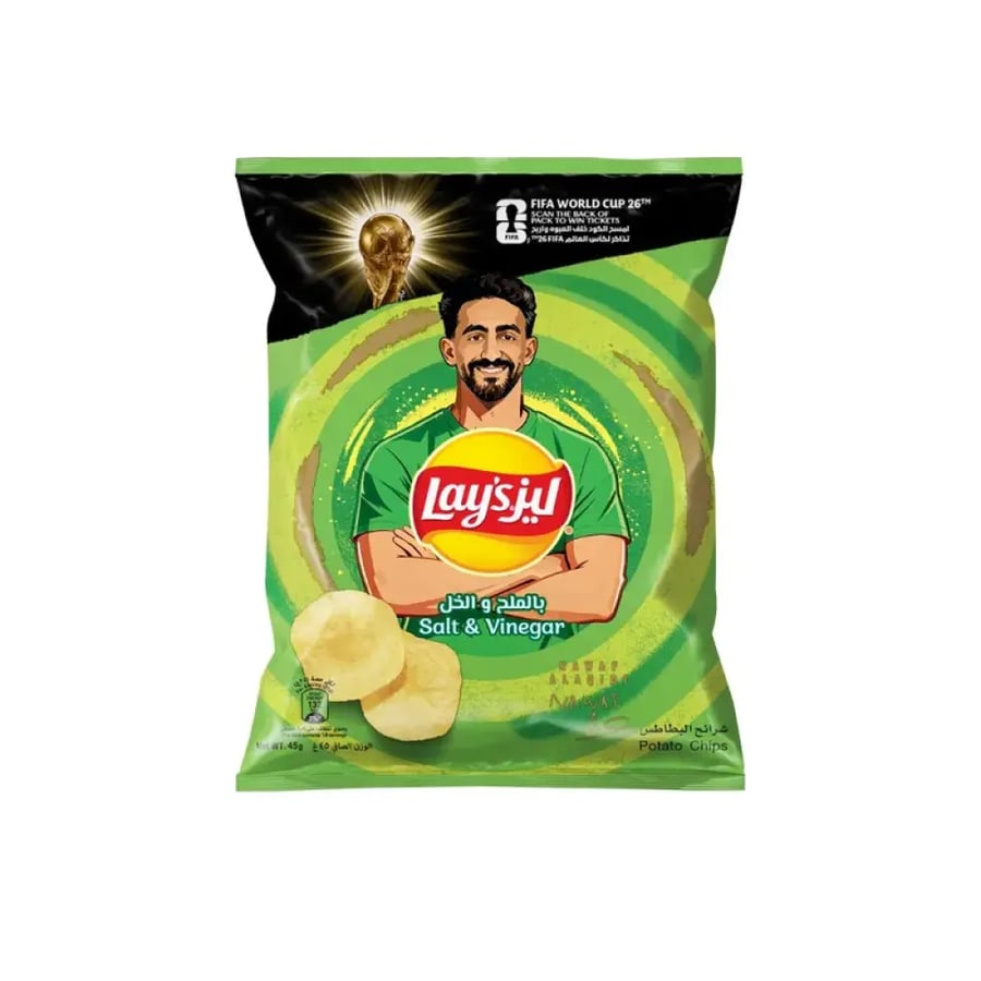 ليز شرائح بطاطس بالملح والخل