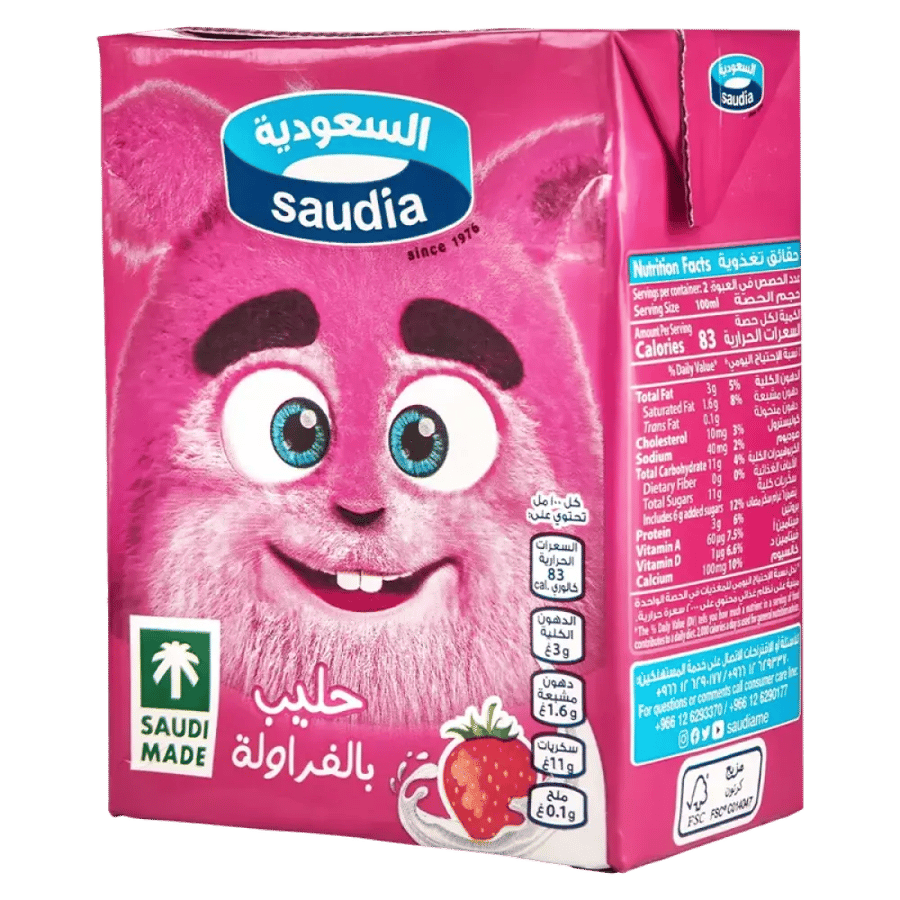 السعودية حليب بالفراولة 200 مل