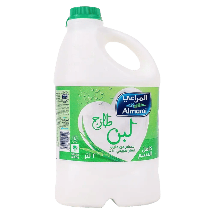 المراعي لبن طازج كامل الدسم 2 لتر