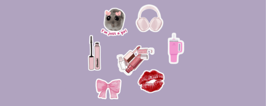 مجموعة ملصقات (just a girl )