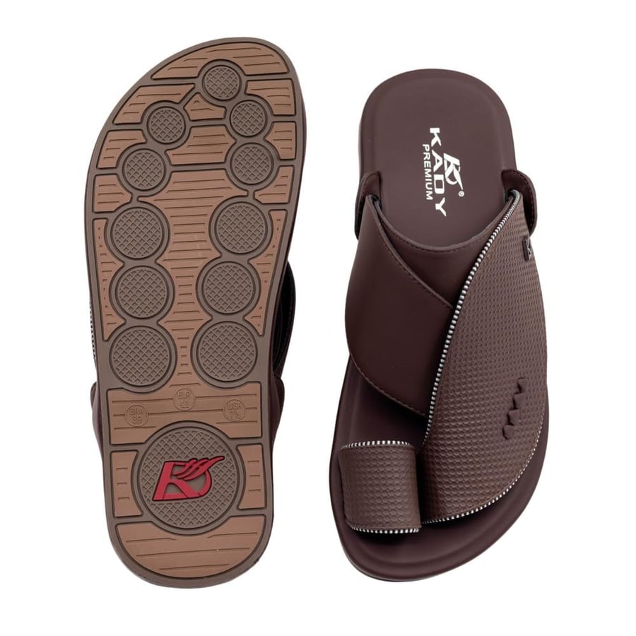 Men's comfortable dark brown oriental shoes
