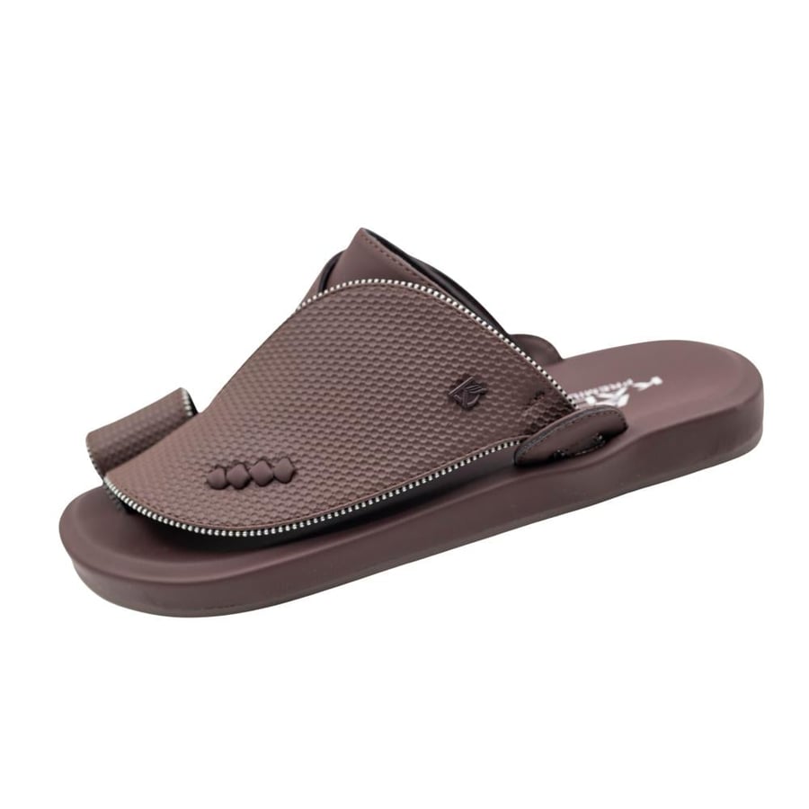 Men's comfortable dark brown oriental shoes