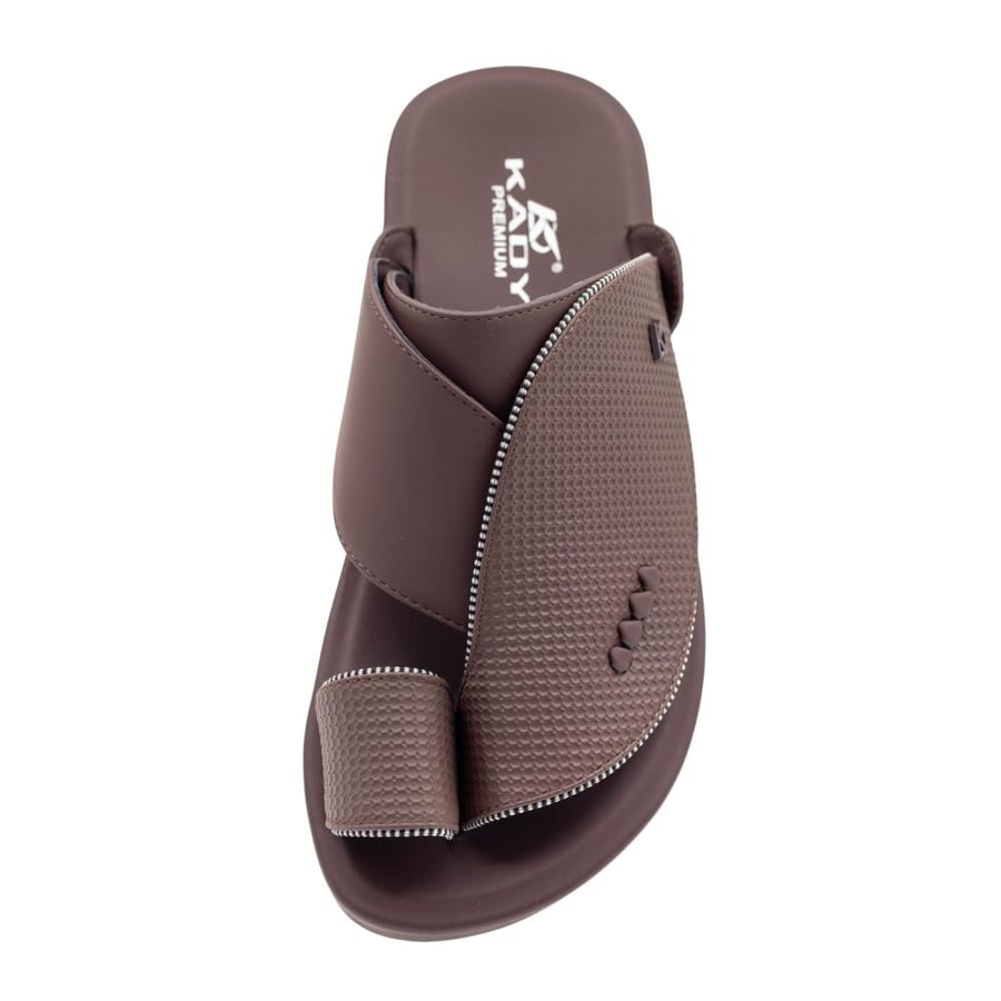Men's comfortable dark brown oriental shoes