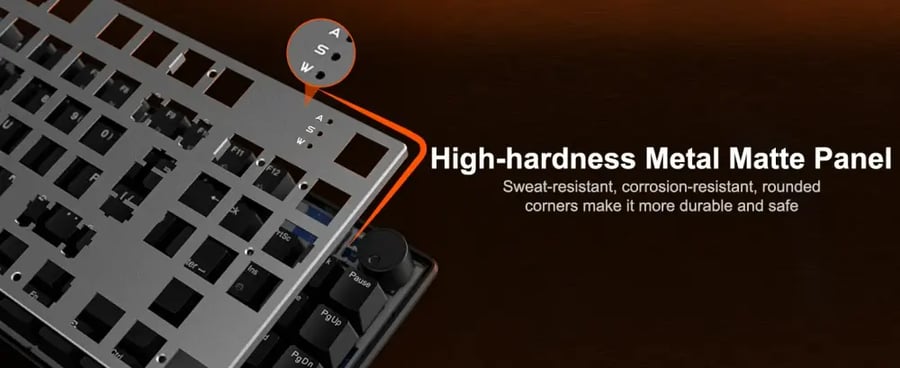 كيبورد MeeTion MK008 PRO ميكانيكي للألعاب – تصميم TKL، مفاتيح Hot-Swap وإضاءة RGB ⌨️