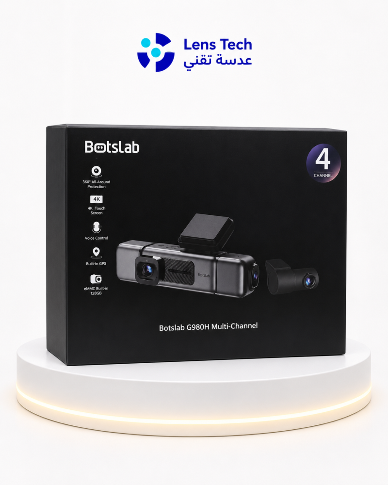 داش كام بوتسلاب G980H أمامية 3K وخلفية وكاميرتين داخلية FHD مع ذاكرة 128 جيجابايت