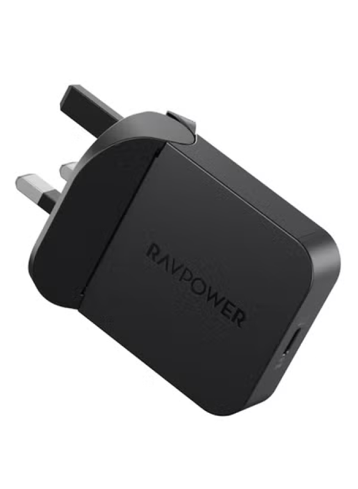 شاحن RAVPower GaN نحيف 35W – شحن فائق السرعة بمنفذ Type-C ⚡