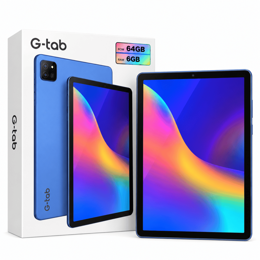 تابلت G-Tab T9 5G – ذاكرة 64GB ورام 3GB باللون الرمادي ⚡