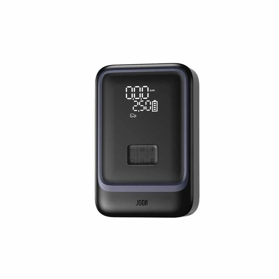مشغل بطارية السيارة جودا 4 في 1 سعة 1000mAh – اشتراك سيارة، منفاخ إطارات، شاحن وإضاءة