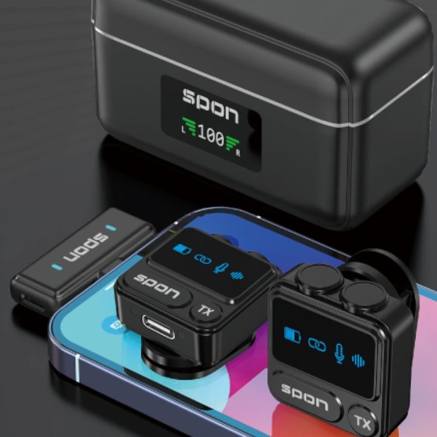 مايك لاسلكي تايب سي قطعتين من SPON