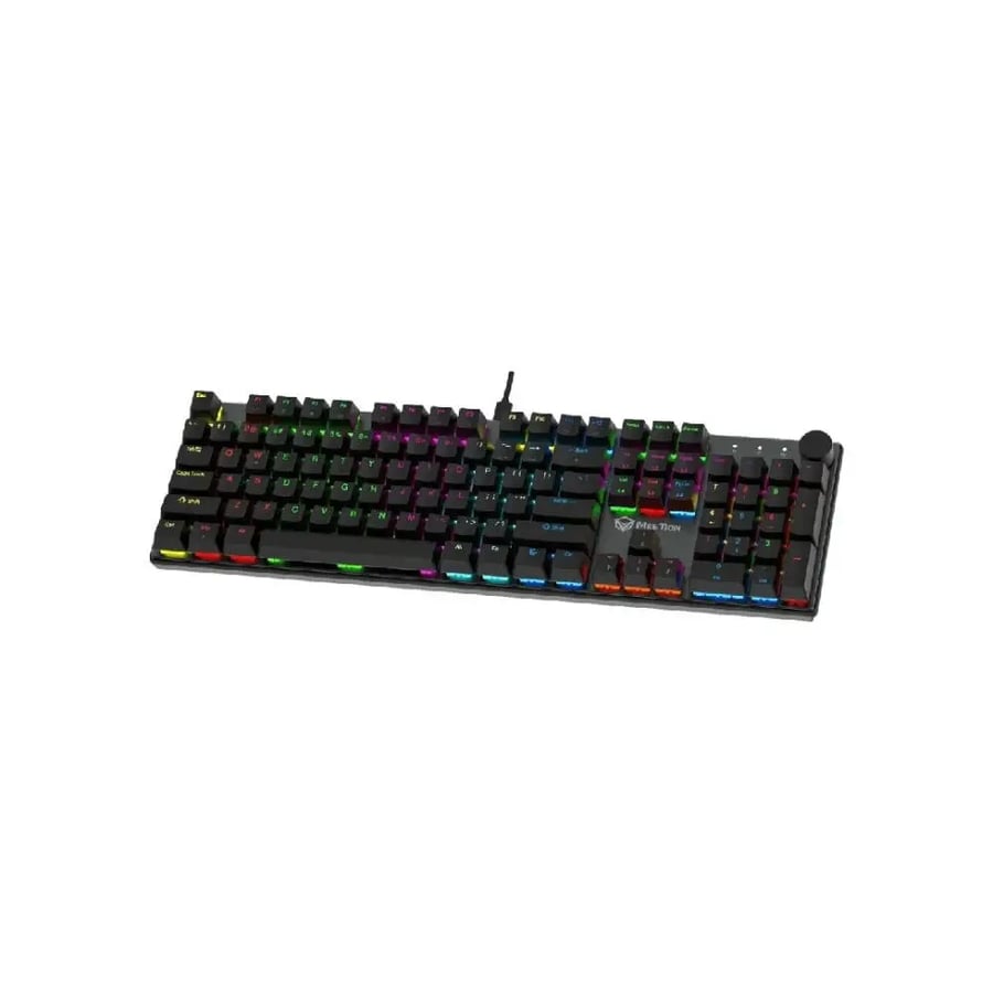 ميشن – لوحة مفاتيح ميكانيكية للألعاب إضاءة RGB هوت سواب MT-MK009Pro– اسود