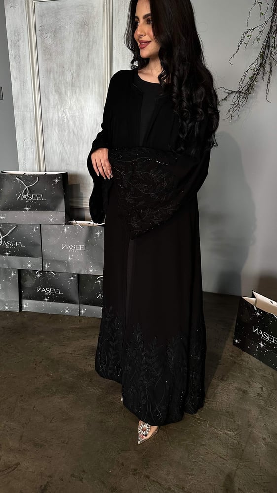 Abaya embroidery with design