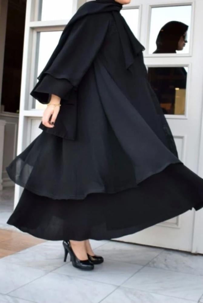 Simple wide abaya