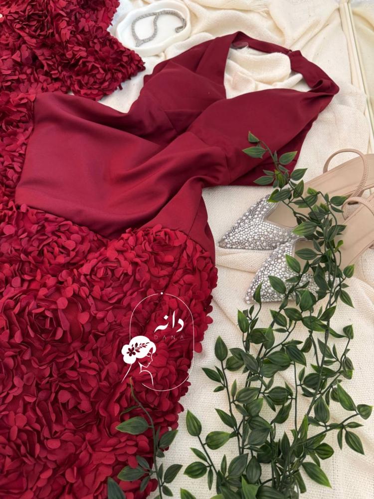 Luxurious maroon dress
